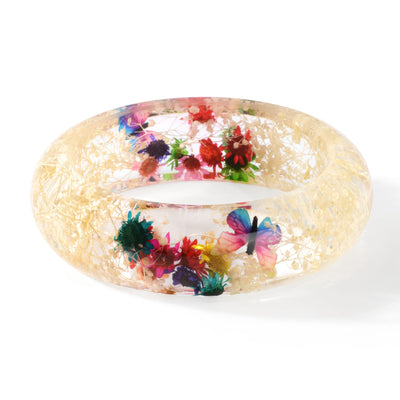 Pulsera de Flores Secas con Resina Epoxi Cristal AB - Image 5