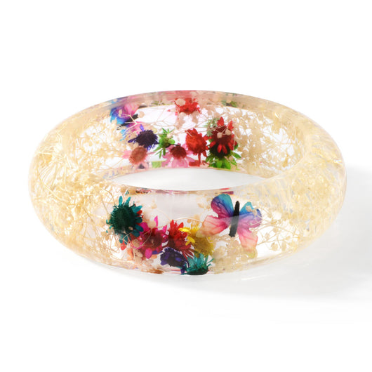 Pulsera de Flores Secas con Resina Epoxi Cristal AB - Image 5