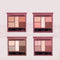 Paleta de Sombras de Ojos Cinco Colores con Textura Grabada