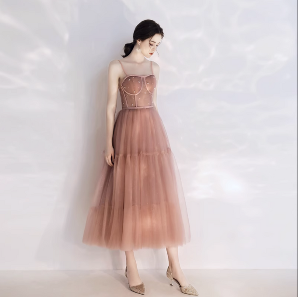 Vestido Midi Elegante para Fiesta de Cumpleaños y Compromisos