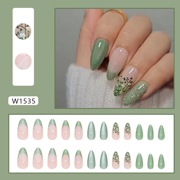 Stickers de Uñas Flor de Almendra con Mariposas
