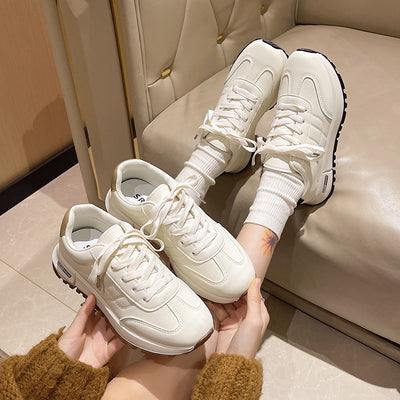 Zapatillas Plataforma Blancas para Mujer - Estilo Otoño - Image 9