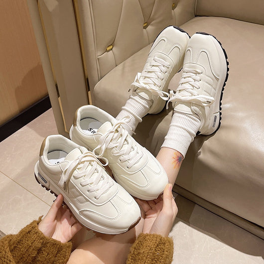 Zapatillas Plataforma Blancas para Mujer - Estilo Otoño - Image 9