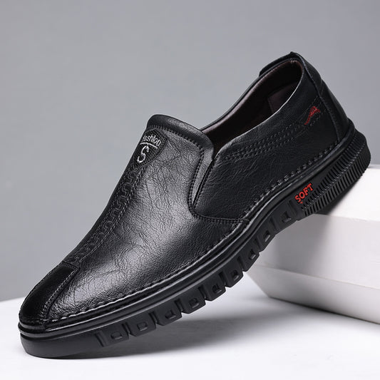Zapatos Casuales de Cuero para Hombre con Suela Antideslizante y Transpirabilidad - Image 2