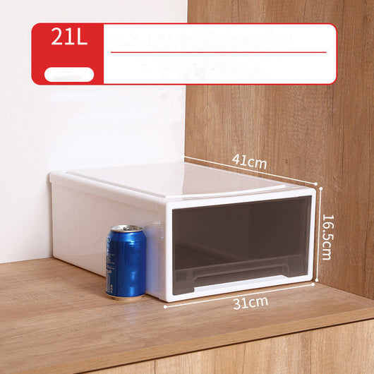 Caja Organizadora de Plástico Reforzado con Cajones y Tapa Transparente - Image 7