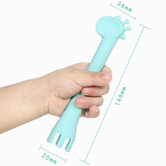 Cuchara de Silicona Suave para Bebé con Diseño Divertido - Image 9