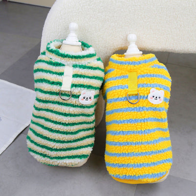 Playera Térmica a Rayas para Mascotas con Oso - Image 19