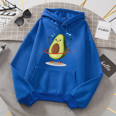 Sudadera con Capucha Estampado Aguacate Mamá e Hijo - Moda Suelta para Mujer - Image 19