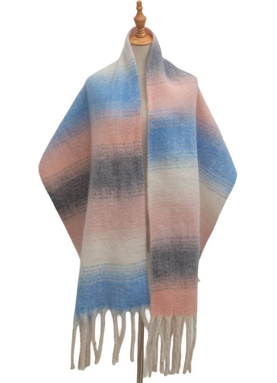 Pañoleta Degradado con Borlas - Estilo y Versatilidad - Image 23