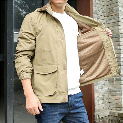 Chaqueta Impermeable con Capucha para Montaña - Casual y Resistente - Image 10