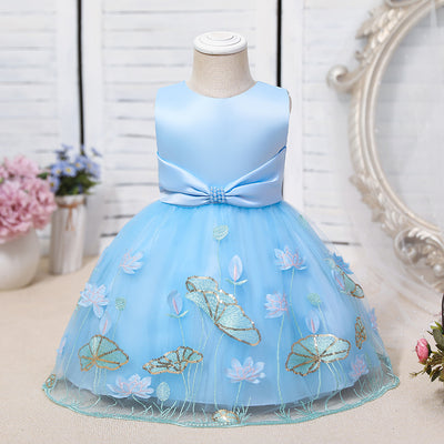 Vestido Princesa Infantil con Tul Brillante - Image 5