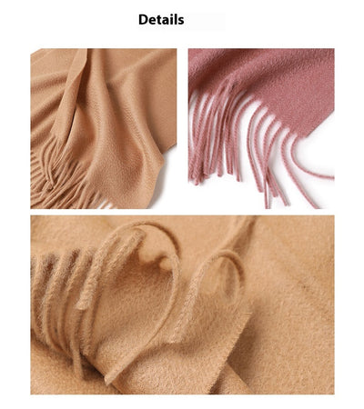 Bufanda de Cachemira Pura con Efecto Ripple - Abrigo Elegante y Cálido - Image 38