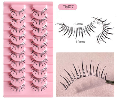 Pestañas Postizas Transparentes con Hilo de Pesca Natural - 10 Pares Efecto Cruzado - Image 29