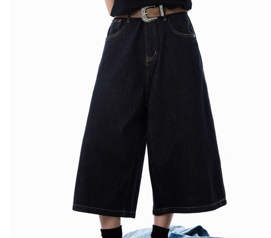 Jeans Cropped Azul en Lyocell - Corte Moderno y Sostenible - Image 2