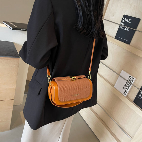 Bolso Mensajero Minimalista de Cuero para Mujer
