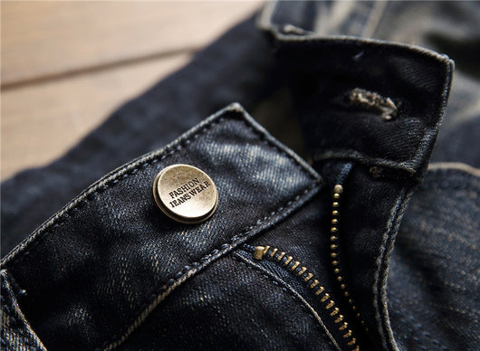 Jeans Rotos Elásticos Estilo Europeo Americano para Hombre - Image 11