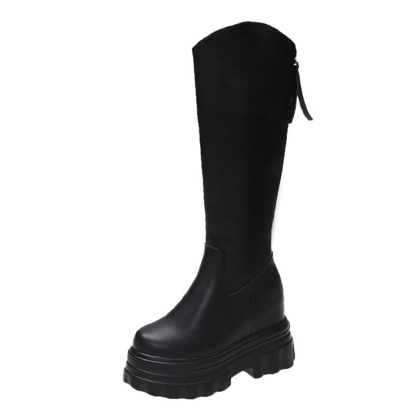 Botas Ajustadas Hasta la Rodilla Estilo Coreano para Mujer - Image 3