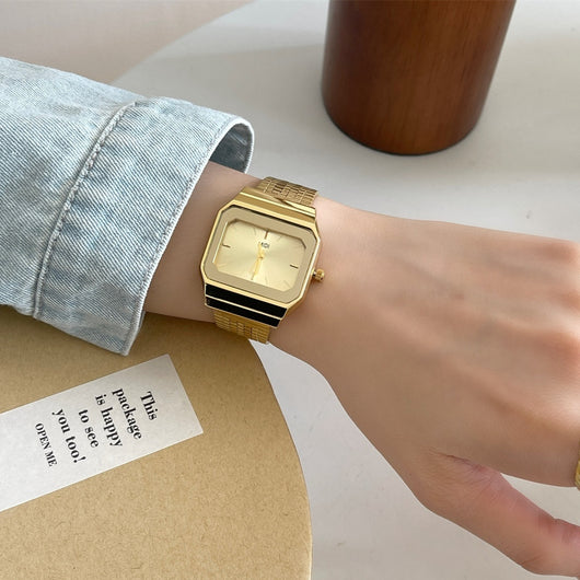 Reloj de Lujo Minimalista para Mujer con Esfera Grande Cuadrada - Image 8