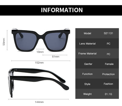 Gafas de Sol Cuadradas de Gran Marco - Estilo Europeo y Americano - Image 13