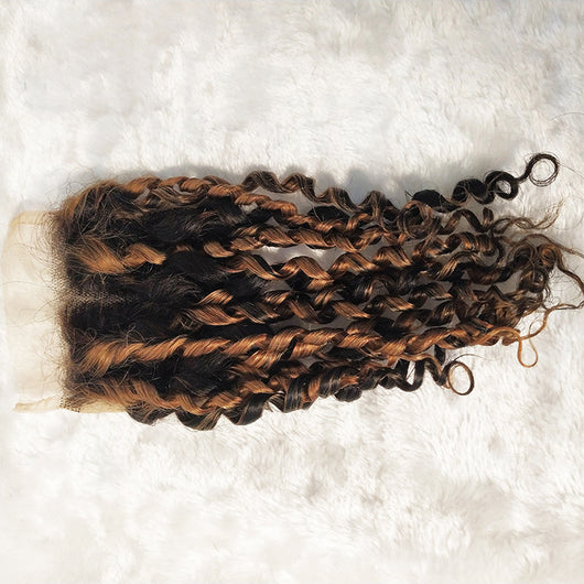 Bloque de Color para Cabello Brasileño con Encaje - Image 5