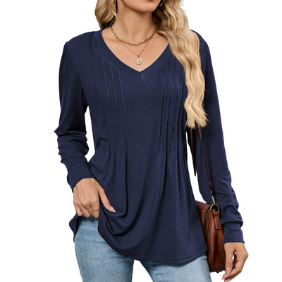 Blusa Suelta de Rayas con Mangas Largas para Mujer - Image 6