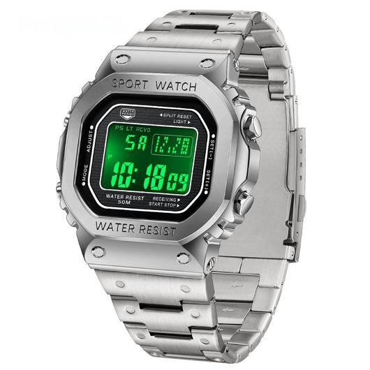 Reloj Deportivo Cuadrado Multifuncional con Luz Táctil y Resistencia al Agua - Image 4