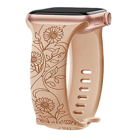 Correa de Reloj Silicona con Girasol Grabado en Relieve - Image 3