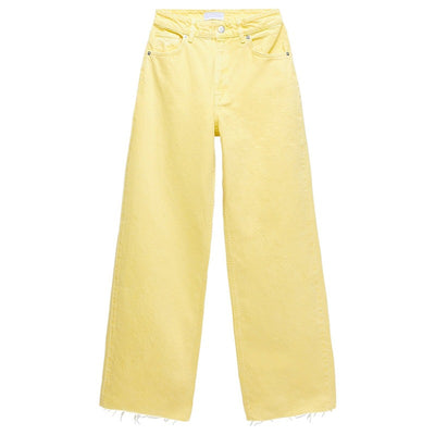 Jeans Rectos Cintura Alta Versátiles Efecto Mopping - Image 13