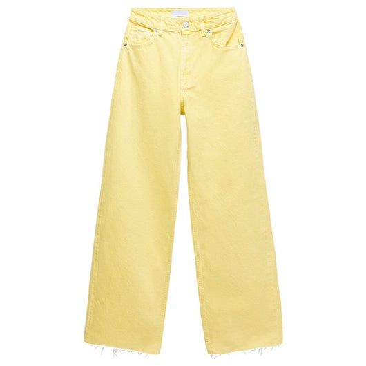 Jeans Rectos Cintura Alta Versátiles Efecto Mopping - Image 13