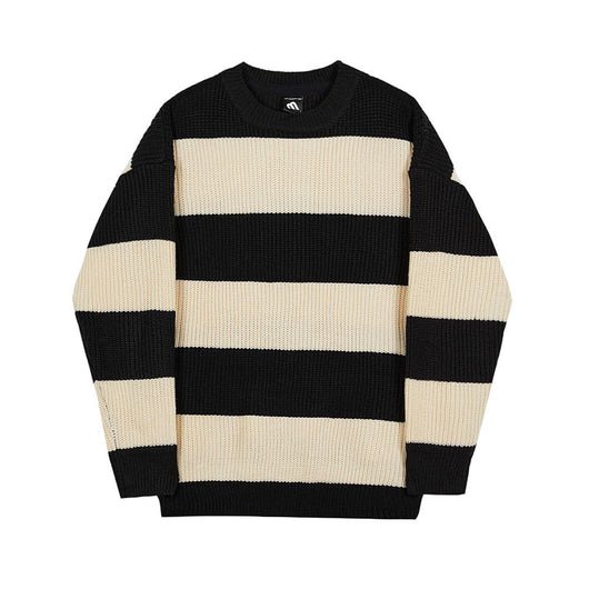 Suéter a Rayas Holgado para Hombre - Estilo Relajado y Moderno - Image 10