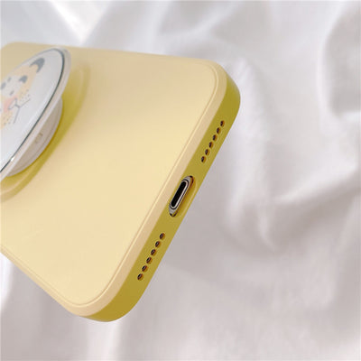 Funda Protectora Tiger Amarilla con Soporte de Silicona para Teléfono - Image 4