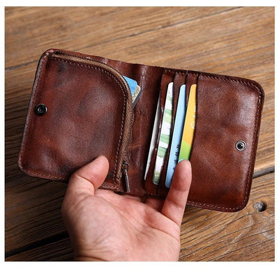 Billetera Vertical Retro para Hombre - Diseño Minimalista Ejecutivo - Image 13