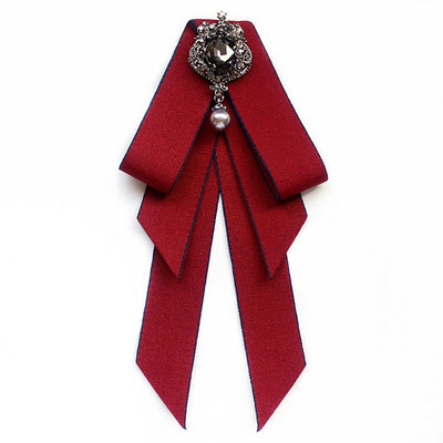 Corbata Moño Blanca Estilo Campus para Uniforme Ejecutivo y Azafata - Image 4
