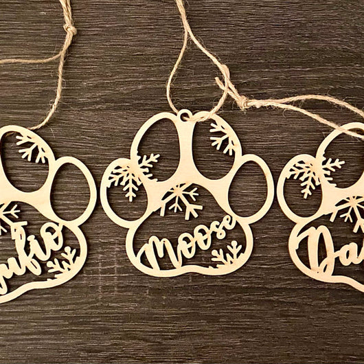 Adornos Navideños Personalizados con Nombre de Mascota y Huella de Pata - Image 10