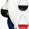 Bolso Bandolera Media Luna con Textura y Diseño Exclusivo