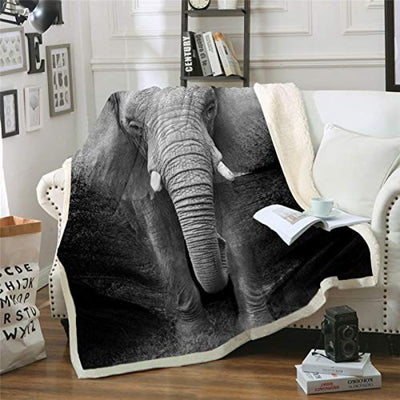 Manta Compuesta Doble Capa Estampada para el Hogar