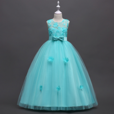 Vestido Elegante Infantil de Verano para Presentaciones de Piano - Image 7