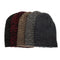 Gorro de Lana Tejido Fleece a Rayas Horizontales Multicolor para Otoño e Invierno