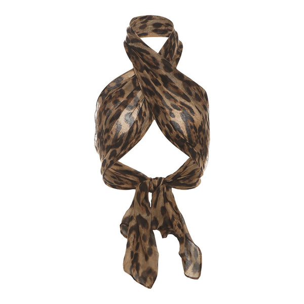 Top Halter Leopardo Retro Estilo Urbano con Escote Midriff - Image 6
