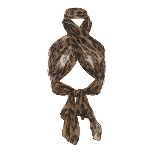 Top Halter Leopardo Retro Estilo Urbano con Escote Midriff - Image 6