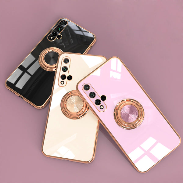Funda Protectora Magnética 6D con Anillo de Soporte para Automóvil
