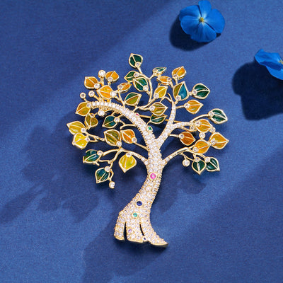 Broche Árbol de la Vida con Circonia Elegante y Sofisticado - Image 9