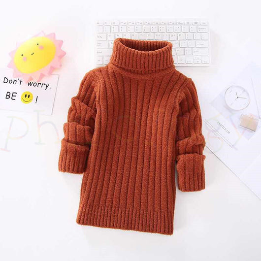 Suéter de Cuello Alto para Bebé - Primavera y Otoño - Image 9