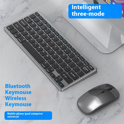 Kit Teclado y Ratón Inalámbrico Ultra Delgado Recargable Silencioso