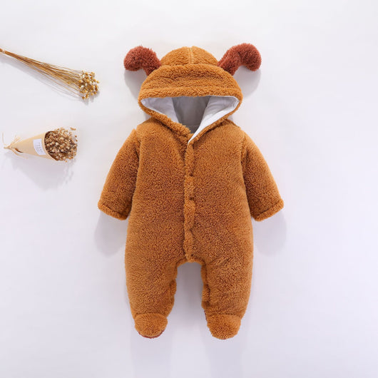 Pijama Jumpsuit de Algodón Velvet para Bebé - Ropa de Gateo Suave - Image 10