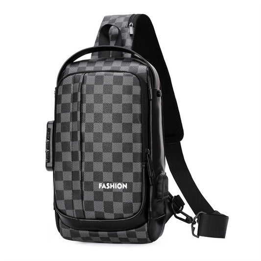 Bolsa Mensajera de Pecho con Cierre de Contraseña para Hombre - Image 2