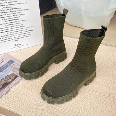 Botas Cortas Ajustadas para Mujer - Diseño Elegante y Versátil - Image 6
