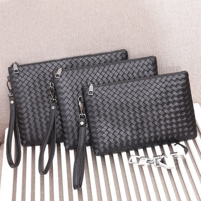 Bolso de Mano Tejido Cuadros PU Piel Premium - Image 5