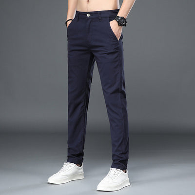 Pantalones de Vestir Elásticos Slim Fit con Cintura Ajustable