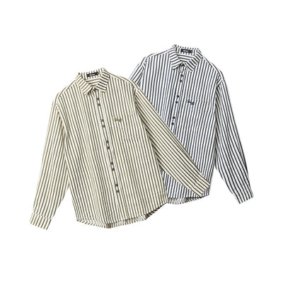 Blusa Rayas Retro Mujer Otoño Invierno Estilo Europeo Americano - Image 5